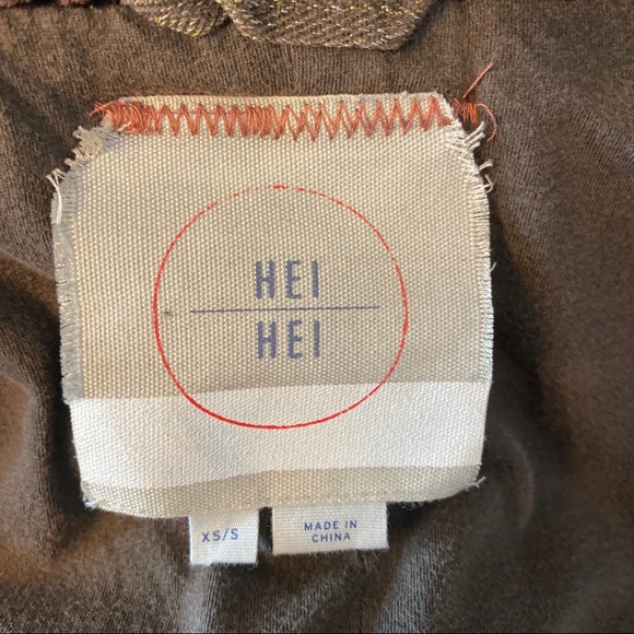 Anthro Hei Hei Todra brown cape jacket XS/S - Picture 6 of 8